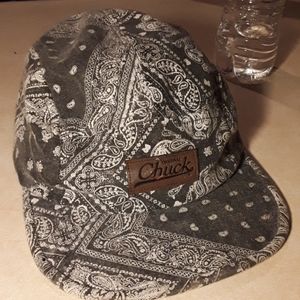 Unisex 5 panel hat bandana pattern